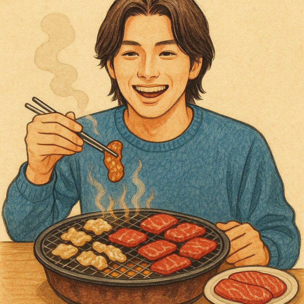 好きな食べ物は焼肉で嫌いな物はない